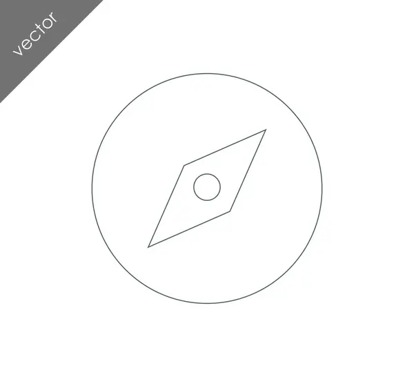 Illustration zum Kompass-Symbol — Stockvektor