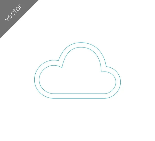 Иконка облака — стоковый вектор