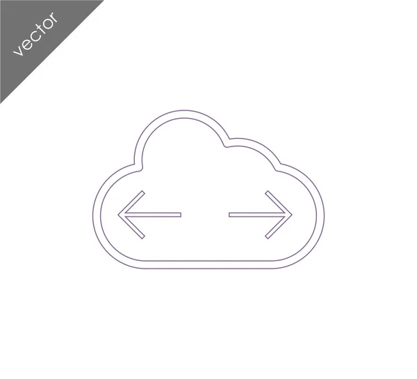 Дизайн иконки Cloud — стоковый вектор