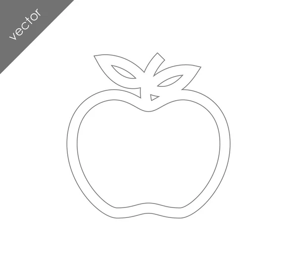 Apple simle-ikonen — Stock vektor