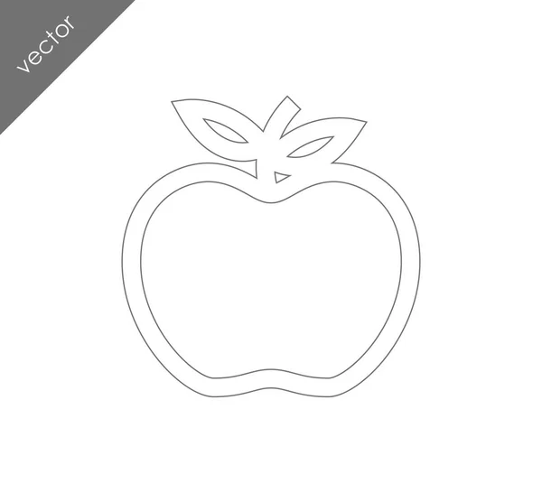 Apple simle ikonra — Stock Vector