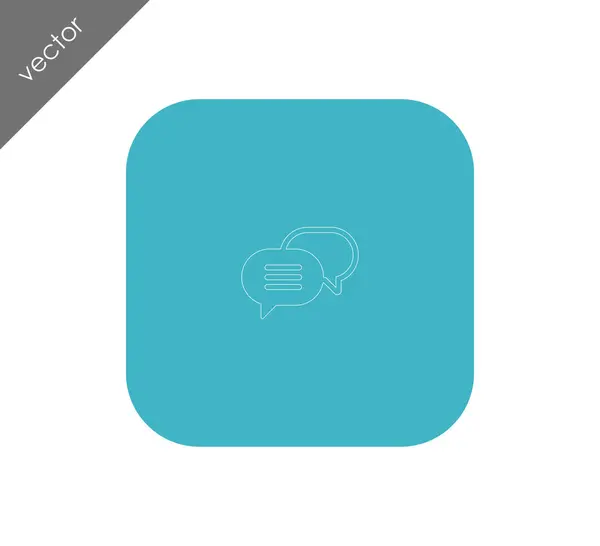 Bulle parlant icône — Image vectorielle
