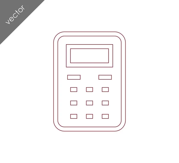 Calculator flat icon — Stock Vector