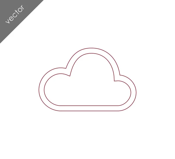Дизайн иконки Cloud — стоковый вектор