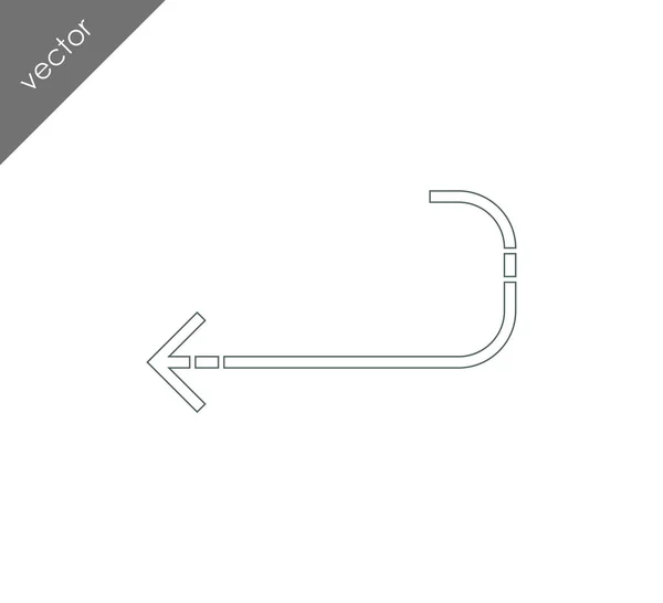 Icono de flecha abstracta . — Vector de stock
