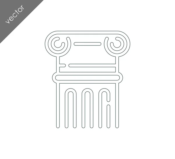 Icono de columna antigua — Vector de stock