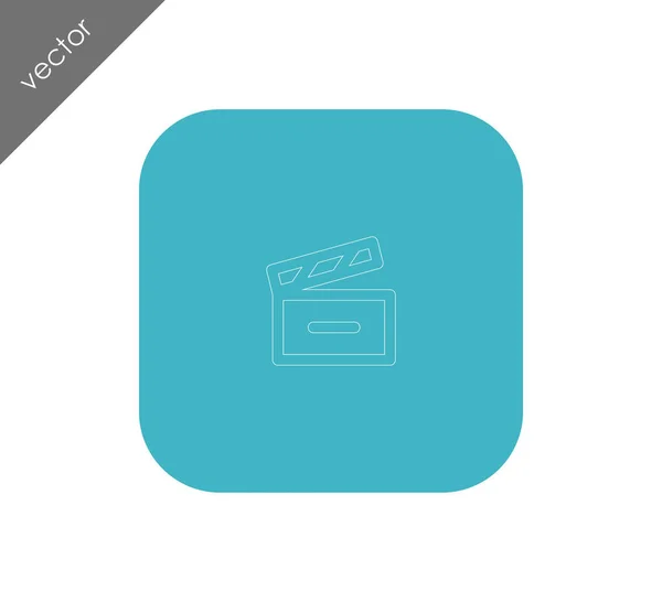 Clapboard icon illustration — Stock Vector