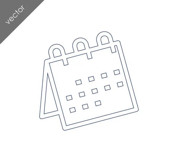 Calendar flat icon — Stock Vector