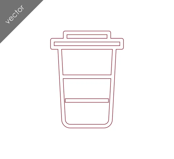 Tasse de café icône — Image vectorielle