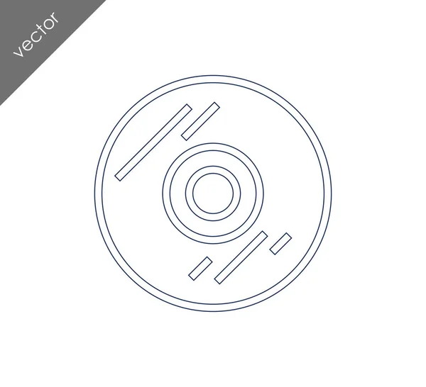 CD icon illustration — Stock Vector