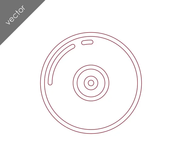 Cd-Symbol-Illustration — Stockvektor