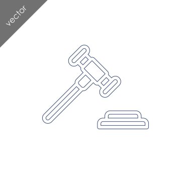 açık artırma çekiç simgesi