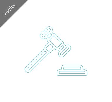 açık artırma çekiç simgesi