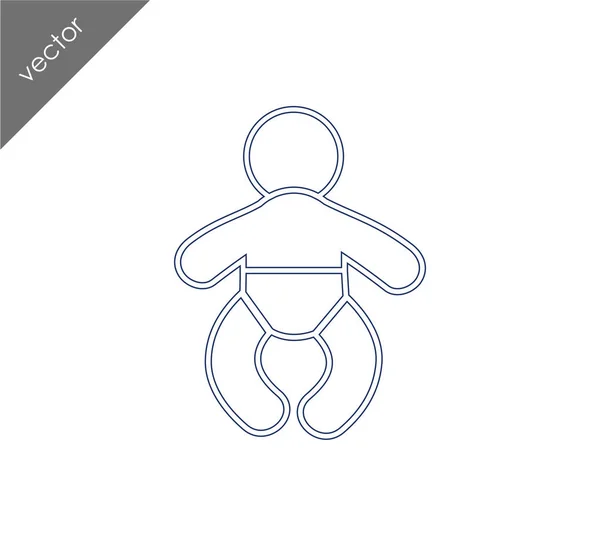 赤ちゃんアイコンのデザイン — ストックベクタ