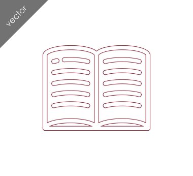 kitap simgesini illüstrasyon