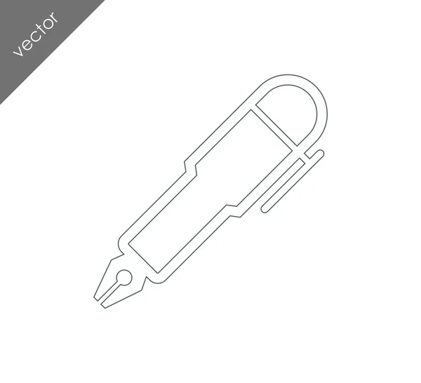 Ícone da caneta âncora —  Vetores de Stock