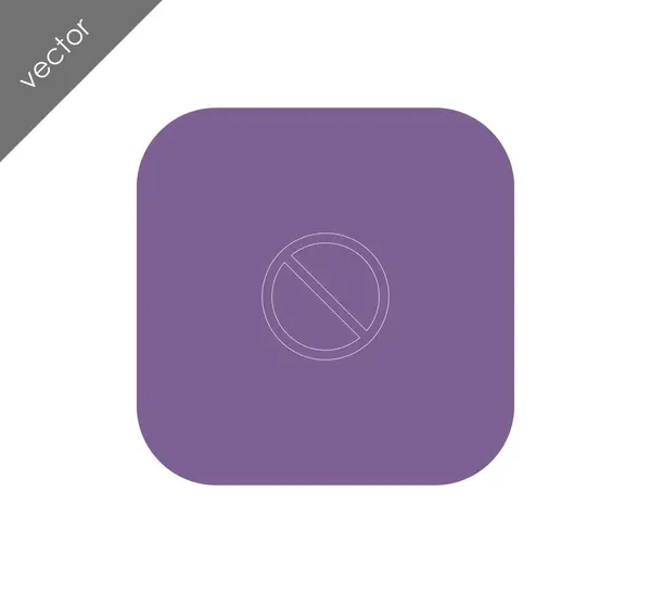 Cancelar icono web — Vector de stock