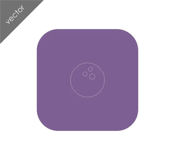 Bowling Ball icono — Vector de stock