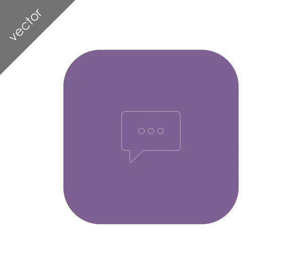 Meer te zeggen chat-pictogram — Stockvector