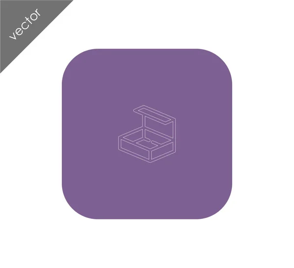 Archiv box ikona — Stockový vektor
