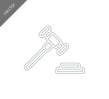 açık artırma çekiç simgesi