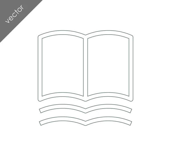 Icono del libro ilustración — Vector de stock