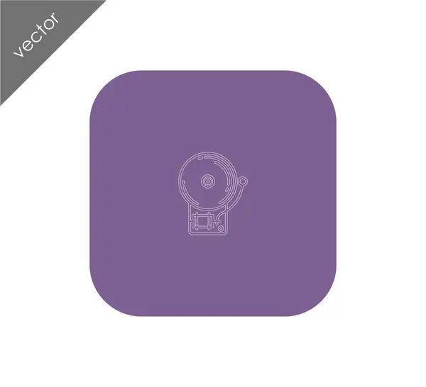 Alerta icono campana — Vector de stock