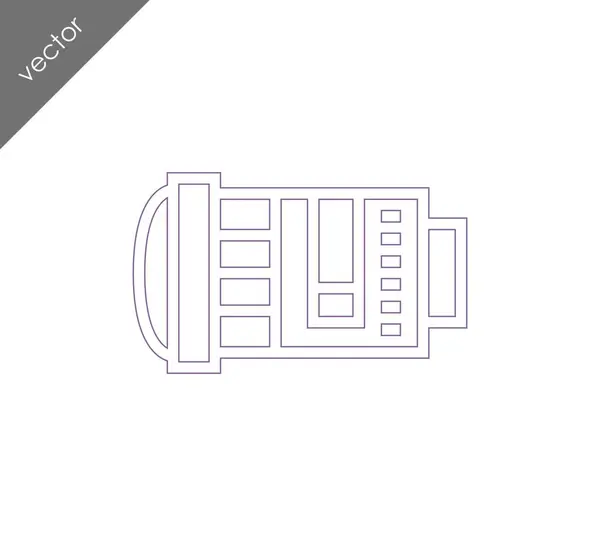 Cameralens pictogram — Stockvector