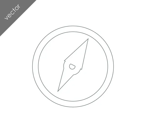 Kompass einfaches Symbol — Stockvektor