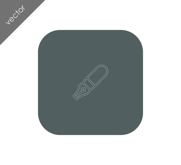 Anchor pen icon — Stock Vector