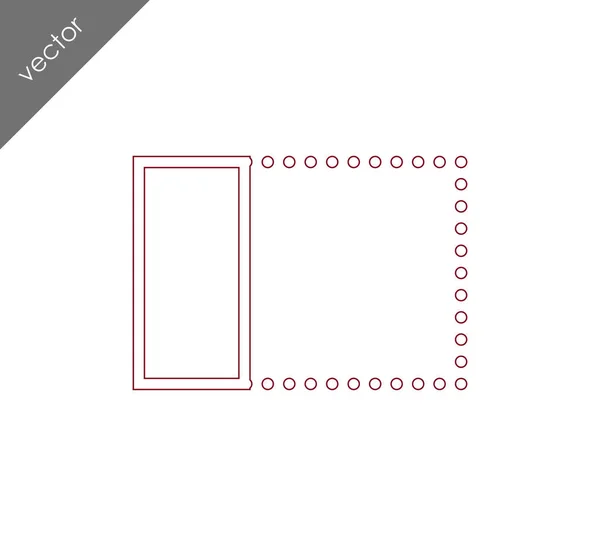 Horizontale uitlijning links pictogram — Stockvector