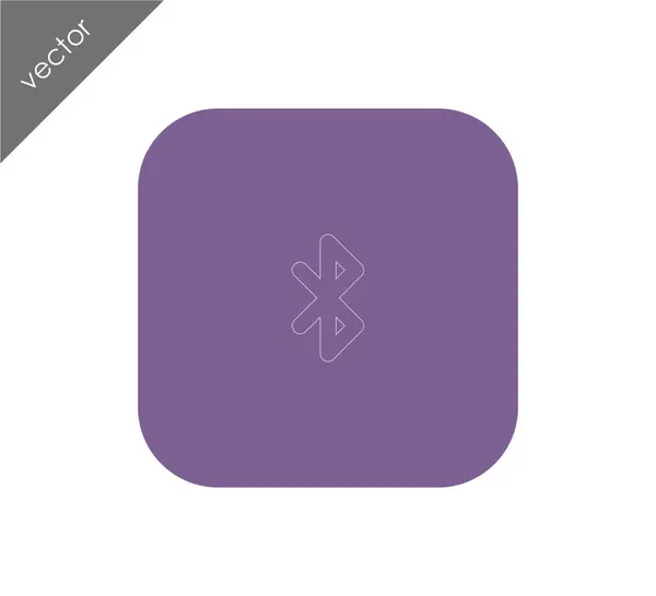 Icono plano bluetooth — Vector de stock