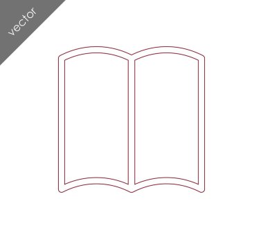 kitap simgesini illüstrasyon