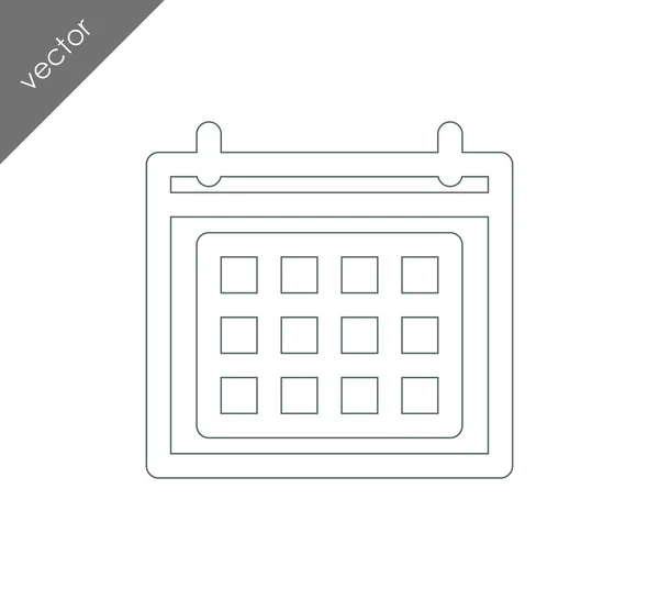 Calendar icon  illustration — Stock Vector