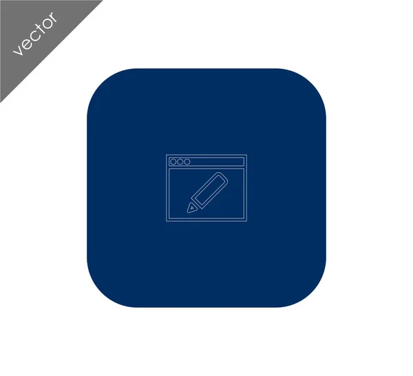 Web page settings icon — Stock Vector