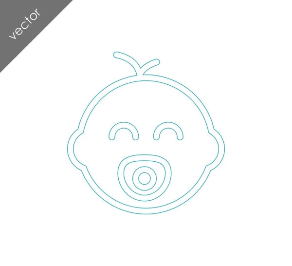 Tervezése a baba ikon — Stock Vector