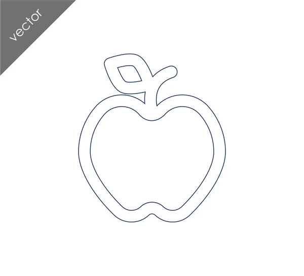 Icône pomme fruit — Image vectorielle