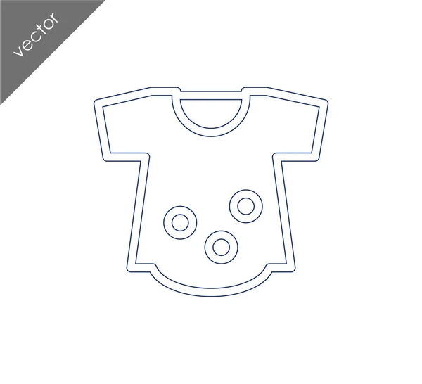 Icône vêtements bébé — Image vectorielle