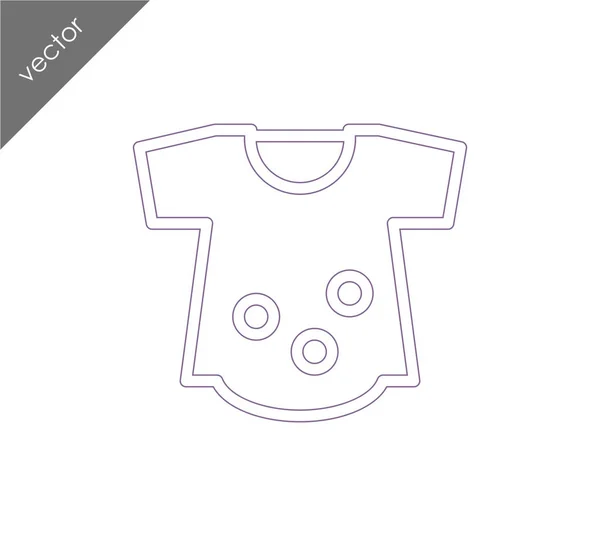Icône vêtements bébé — Image vectorielle