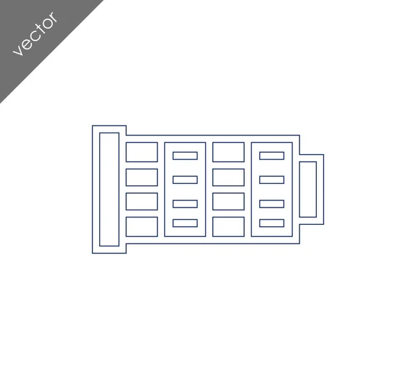 Cameralens pictogram — Stockvector