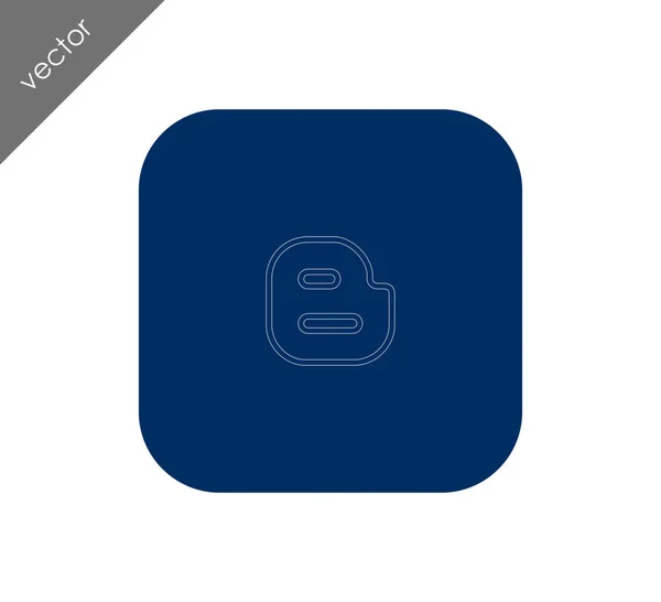 Blog symbol icon — Stock Vector