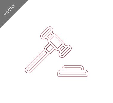 açık artırma çekiç simgesi