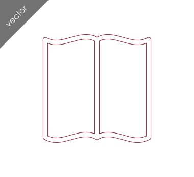 kitap simgesini illüstrasyon