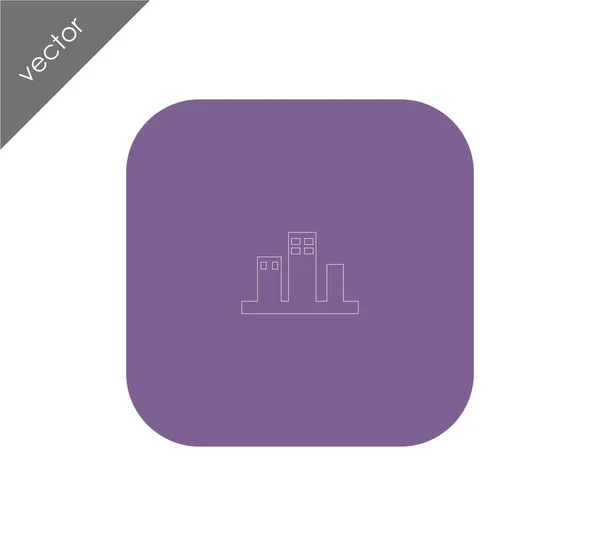 Diseño del icono del edificio — Vector de stock