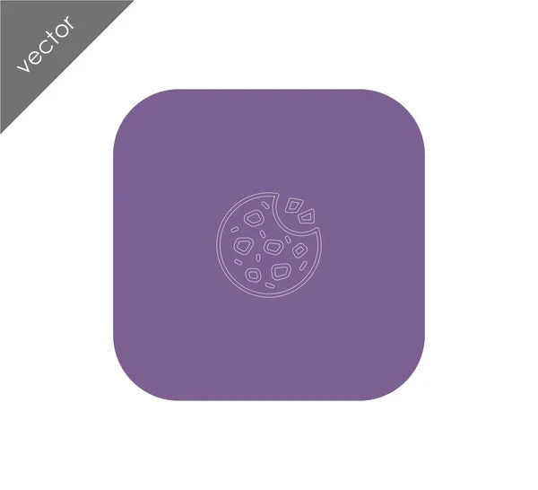Icono de cookie ilustración — Vector de stock
