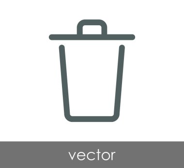 çöp kutusu simgesini