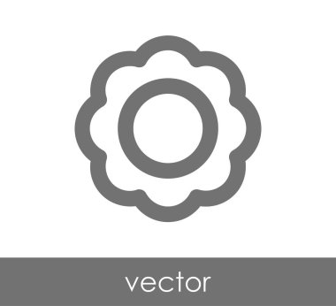 çiçek simgesi illüstrasyon 