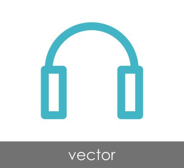 Tasarım kulaklıklar simgesinin