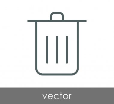 çöp kutusu simgesini