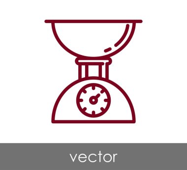 Gıda ölçek simgesi 